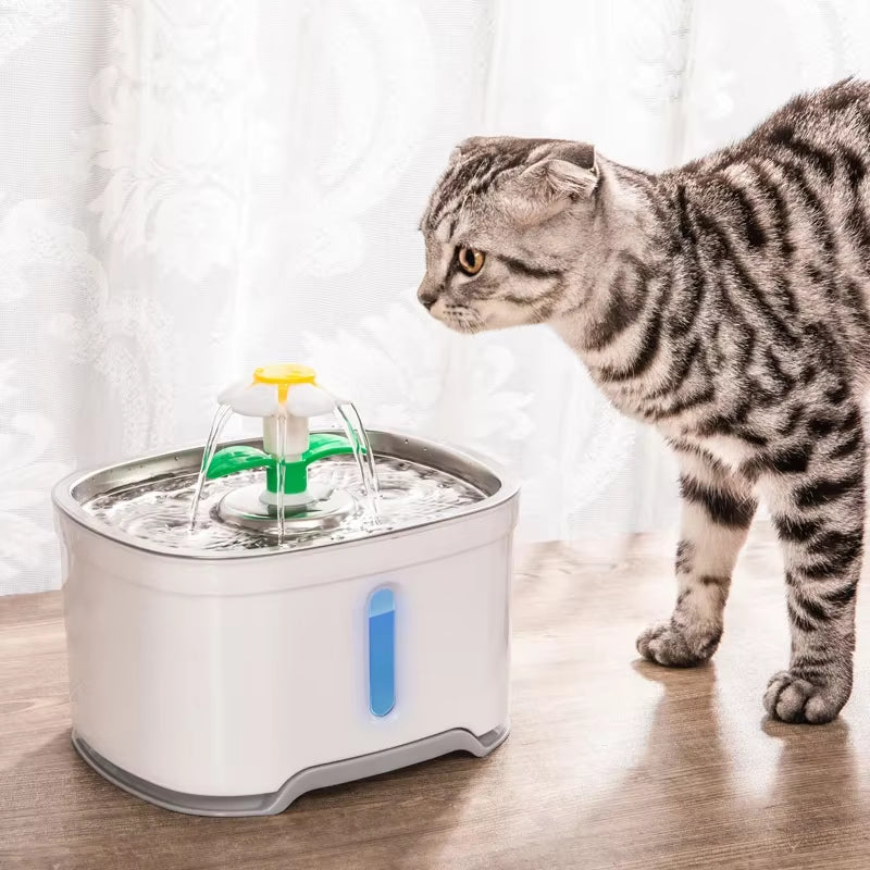 2.4L Cat Water Fountain with LED Light