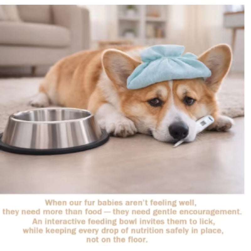 Slow Feeder Lick Bowl with Rolling Ball