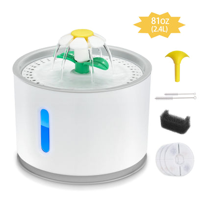 2.4L Cat Water Fountain with LED Light