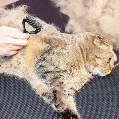 2-Sided Dog Deshedding Undercoat Rake